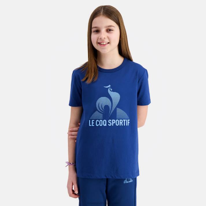 ropa XFVP386 niños Le Coq Sportif camiseta azul