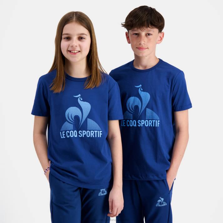 ropa XFVP386 niños Le Coq Sportif camiseta azul