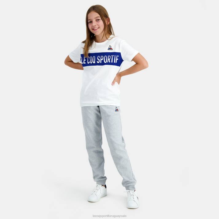ropa XFVP646 niños Le Coq Sportif camiseta blanca