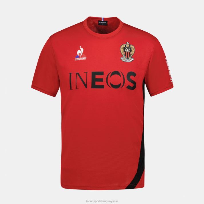 ropa XFVP698 niños Le Coq Sportif camiseta roja