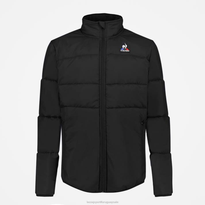 ropa XFVP657 niños Le Coq Sportif chaqueta negra