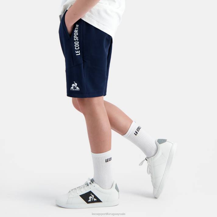 ropa XFVP415 niños Le Coq Sportif pantalones cortos azul