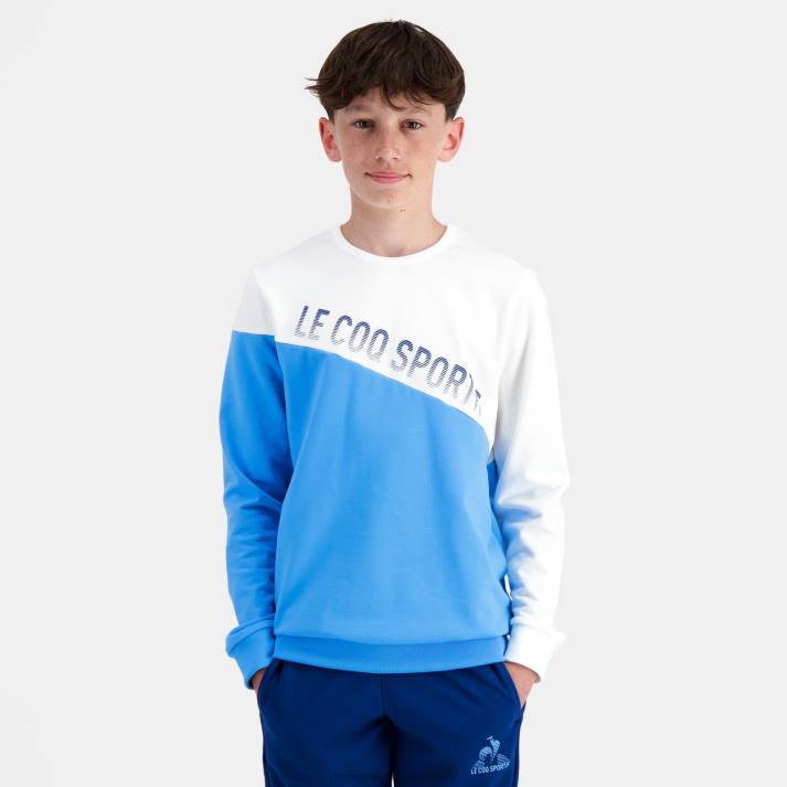 ropa XFVP396 niños Le Coq Sportif sudadera azul