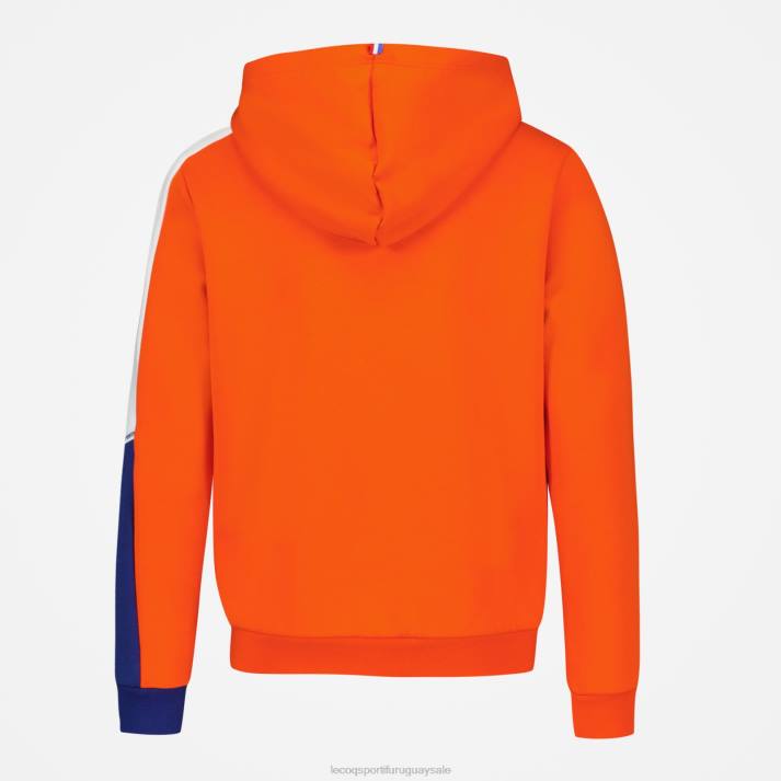 ropa XFVP643 niños Le Coq Sportif sudadera con capucha naranja
