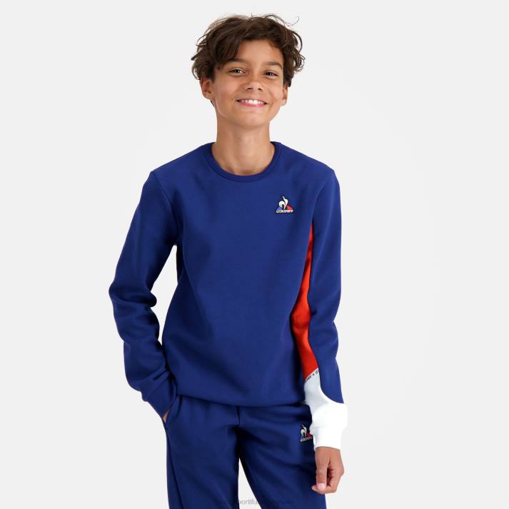 ropa XFVP648 niños Le Coq Sportif sudadera azul