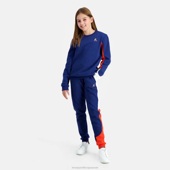 ropa XFVP648 niños Le Coq Sportif sudadera azul