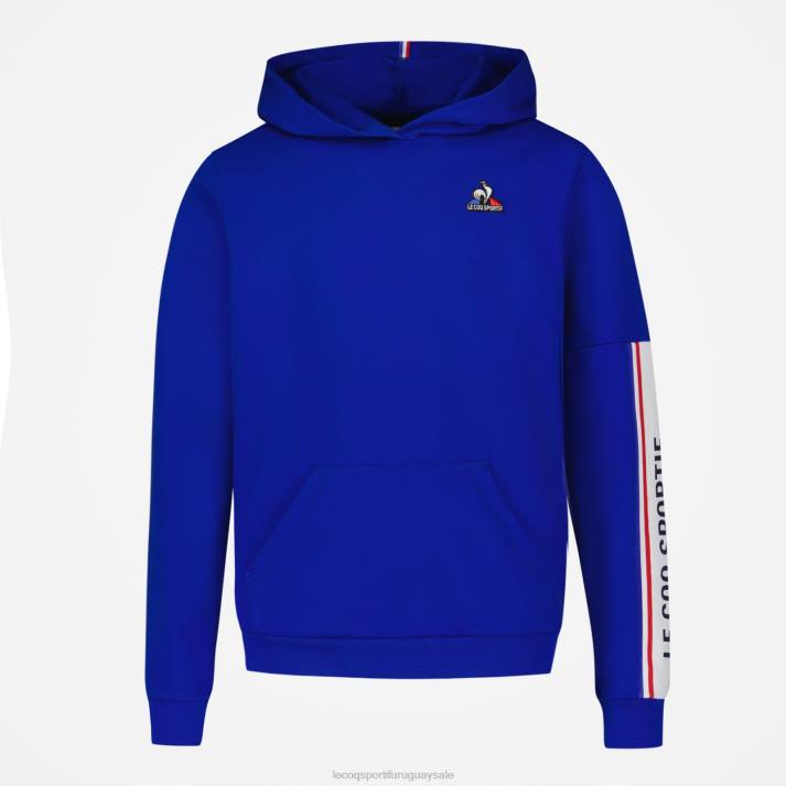 ropa XFVP653 niños Le Coq Sportif sudadera con capucha azul