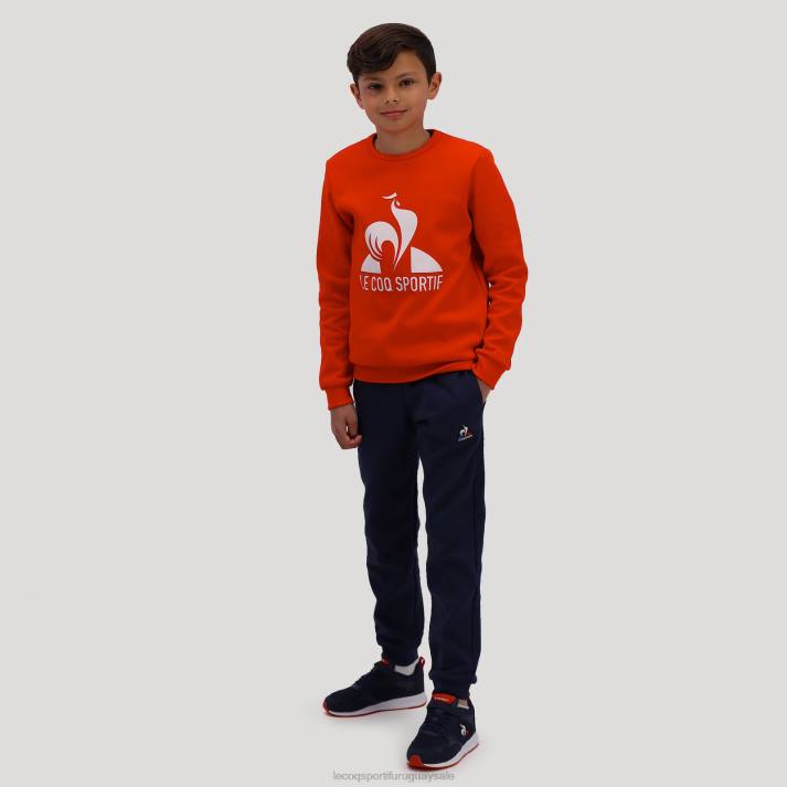 ropa XFVP659 niños Le Coq Sportif sudadera roja