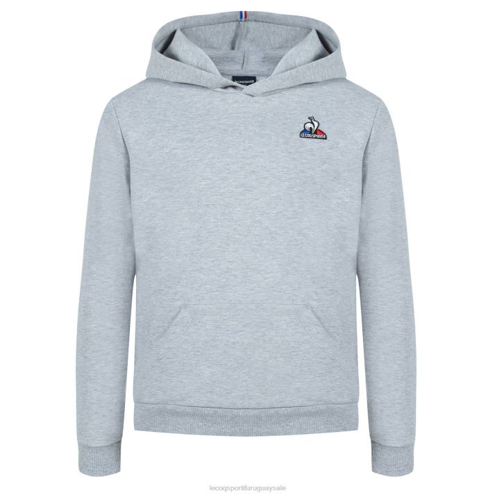 ropa XFVP669 niños Le Coq Sportif sudadera con capucha gris