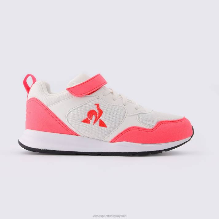 zapatos XFVP671 niños Le Coq Sportif zapato lcs r500 niña fluo blanco