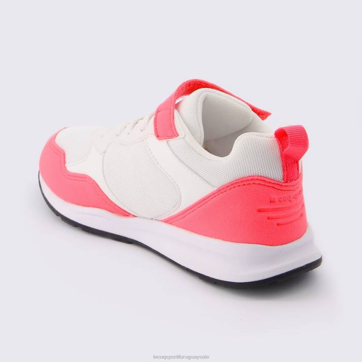 zapatos XFVP671 niños Le Coq Sportif zapato lcs r500 niña fluo blanco