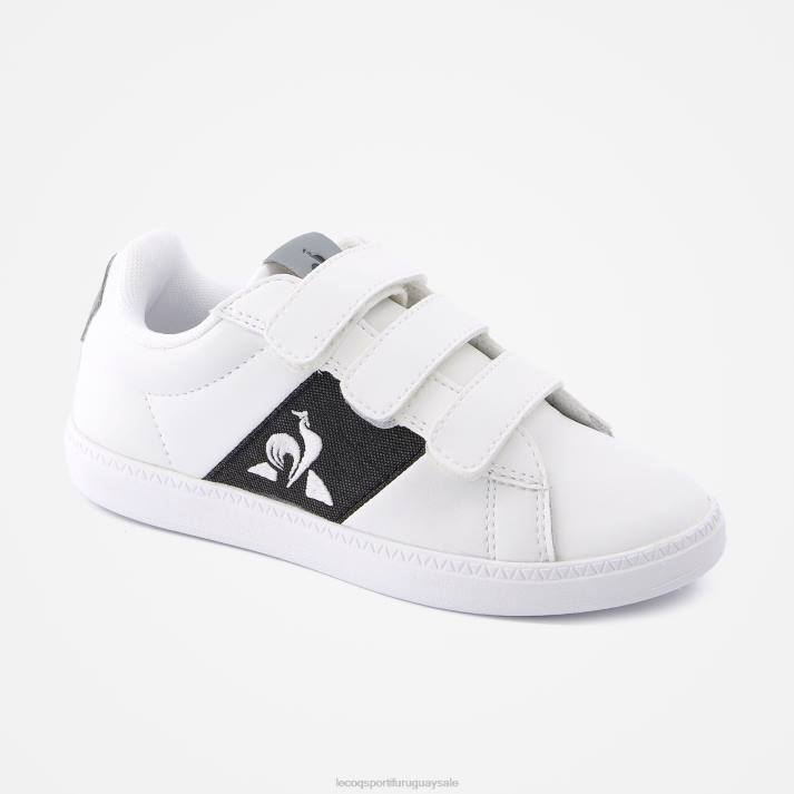 zapatos XFVP686 niños Le Coq Sportif zapato corteclassic 2 tonos blanco