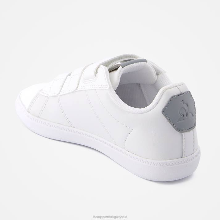 zapatos XFVP686 niños Le Coq Sportif zapato corteclassic 2 tonos blanco