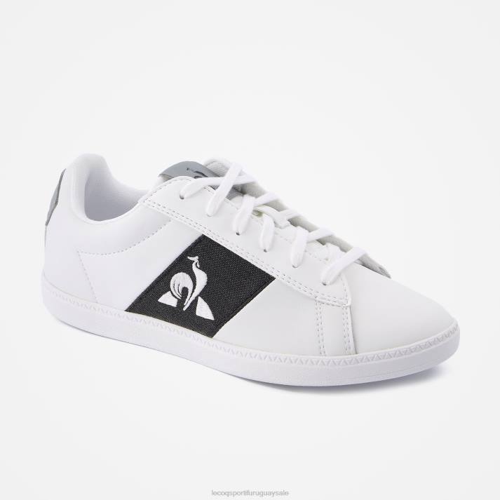 zapatos XFVP687 niños Le Coq Sportif zapato courtclassic junior 2 tonos blanco