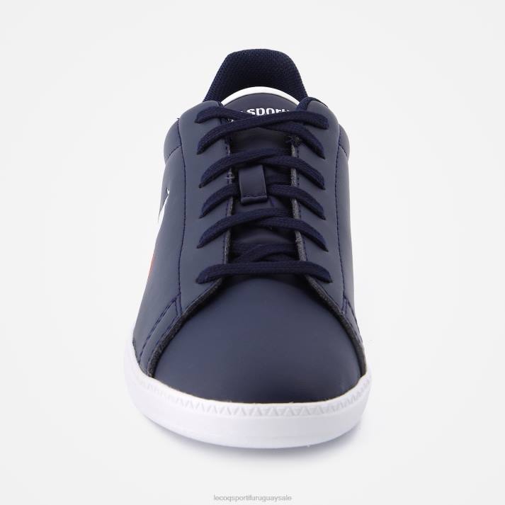 zapatos XFVP688 niños Le Coq Sportif zapato cancha junior azul